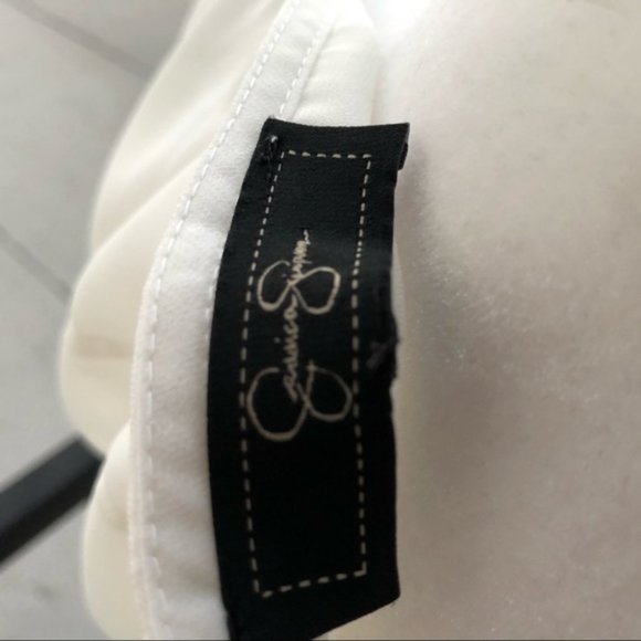 Jessica Simpson White Sheer Blouse S - Picture 7 of 7